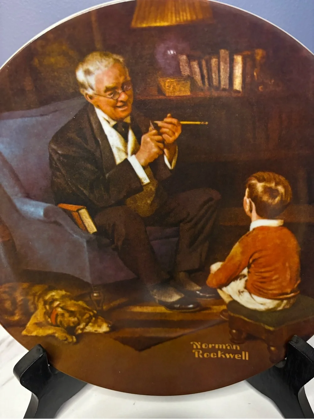 Set Of 2 Norman Rockwell Collector Plates Limited Edition 1982 and 1983